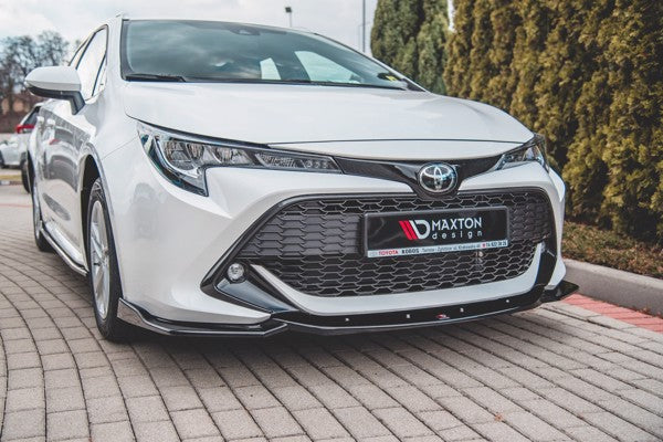 Maxton Front Splitter V.2 Toyota Corolla Xii Touring Sports/ Hatchback - Gloss Black