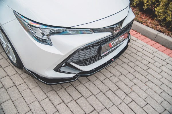 Maxton Front Splitter V.2 Toyota Corolla Xii Touring Sports/ Hatchback - Gloss Black