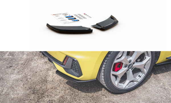 Maxton Rear Side Splitters Audi A1 S-Line Gb - Gloss Black
