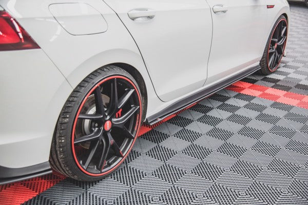 Maxton Racing Durability Side Skirts Diffusers Volkswagen Golf 8 Gti / Gti Clubsport - Black