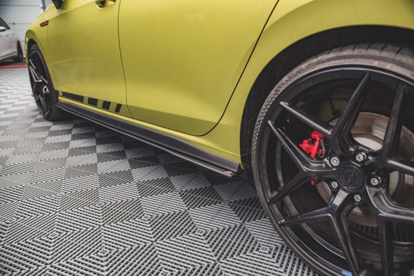 Maxton Racing Durability Side Skirts Diffusers Volkswagen Golf 8 Gti / Gti Clubsport - Black