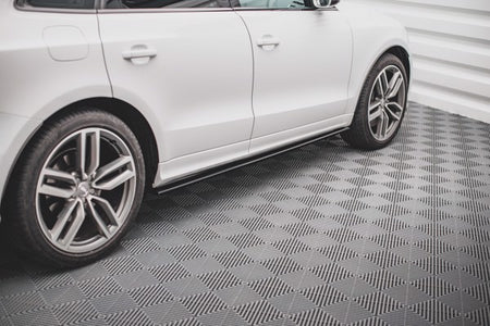Maxton Side Skirts Diffusers Audi Sq5 Mk1 (8R) - Gloss Black