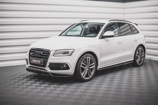 Maxton Side Skirts Diffusers Audi Sq5 Mk1 (8R) - Gloss Black