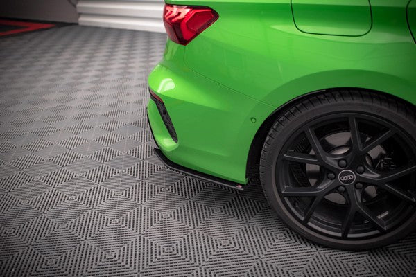 Maxton Street Pro Rear Side Splitters Audi RS3 Sedan 8Y - Black