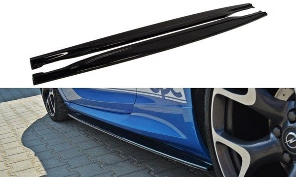Maxton Side Skirts Diffusers Opel Astra J Opc / Vxr - Gloss Black