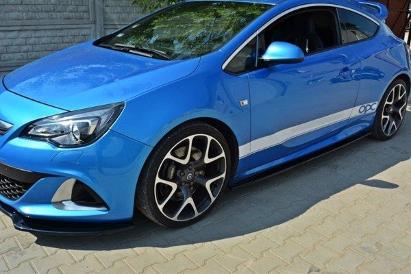 Maxton Side Skirts Diffusers Opel Astra J Opc / Vxr - Gloss Black