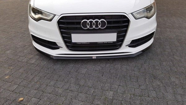 Maxton Front Splitter V.2 Audi S6 / A6 S-Line C7 - Gloss Black
