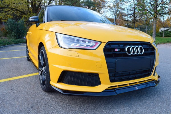 Maxton Front Splitter Audi S1 8X - Gloss Black