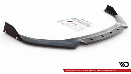 Maxton Front Splitter + Flaps V.6 Hyundai I30 N Mk3 Hatchback/Fastback - Gloss Black