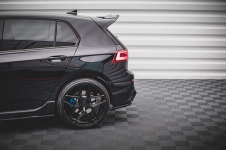 Maxton Rear Side Splitters V.1 For Volkswagen Golf R Mk8 - Gloss Black