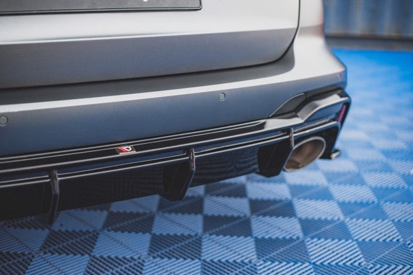 Maxton Rear Valance Audi RS6 C8 / RS7 C8 - Gloss Black