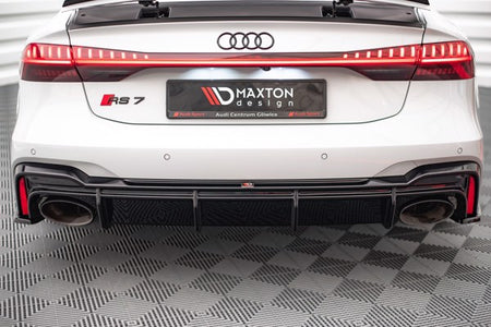 Maxton Rear Valance Audi RS6 C8 / RS7 C8 - Gloss Black