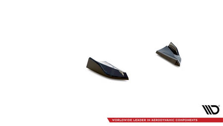 Maxton Rear Side Splitters Porsche Macan Mk1 Facelift - Gloss Black