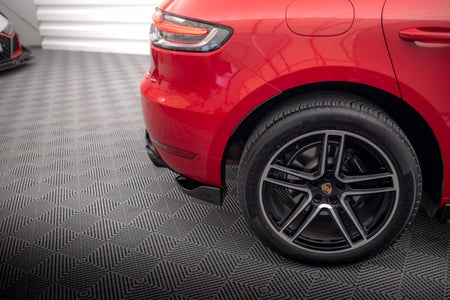 Maxton Rear Side Splitters Porsche Macan Mk1 Facelift - Gloss Black