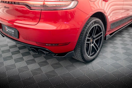 Maxton Rear Side Splitters Porsche Macan Mk1 Facelift - Gloss Black