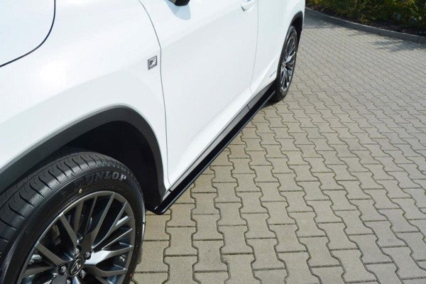 Maxton Side Skirts Diffusers Lexus Rx Mk4 - Gloss Black