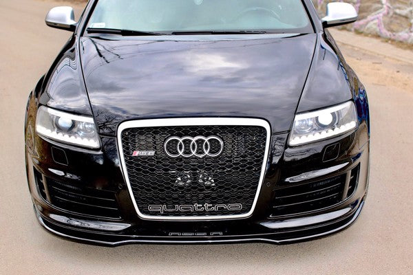 Maxton Front Splitter Audi RS6 C6 - Gloss Black