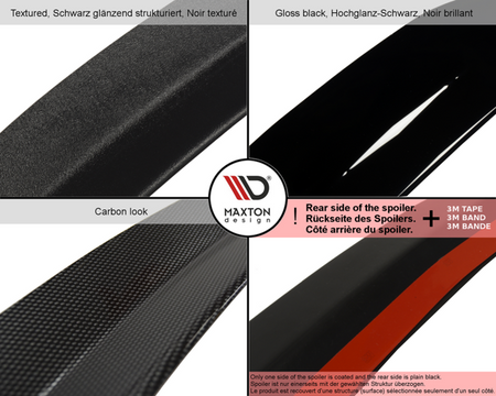 Maxton Spoiler Extension Honda Cr-Z - Gloss Black