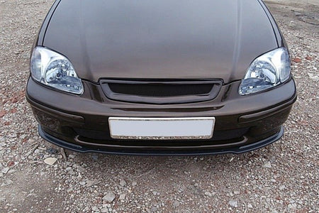 Maxton Front Splitter Honda Civic Mk6 Ej9 - Gloss Black