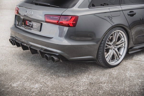 Maxton Rear Side Splitters Audi S6 / A6 S-Line C7 Fl