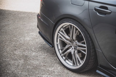 Maxton Rear Side Splitters Audi S6 / A6 S-Line C7 Fl