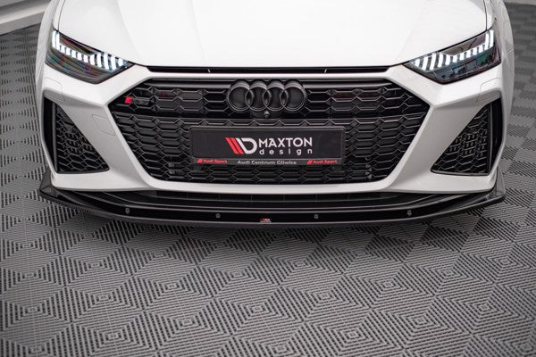 Maxton Front Splitter V.2 Audi RS6 C8 / RS7 C8 - Gloss Black