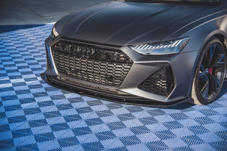 Maxton Front Splitter V.2 Audi RS6 C8 / RS7 C8 - Gloss Black