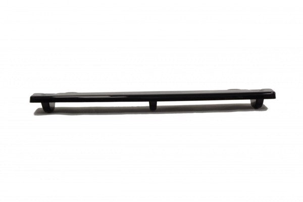 Maxton Central Rear Splitter VW Golf VIi R (With Vertical Bars) - Gloss Black