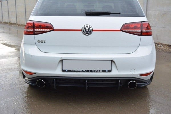 Maxton Rear Side Splitters VW Golf VIi Gti - Gloss Black