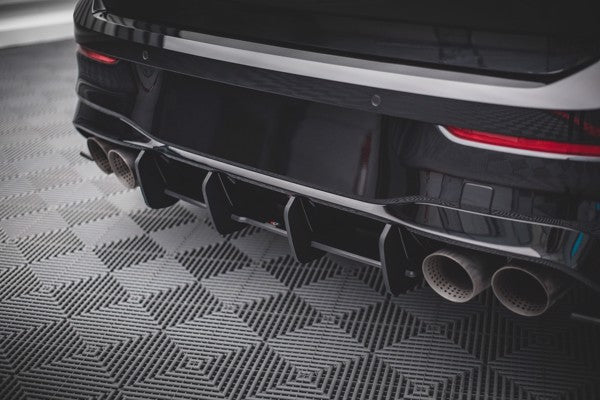Maxton Street Pro Rear Diffuser Volkswagen Golf R Mk8 - Black
