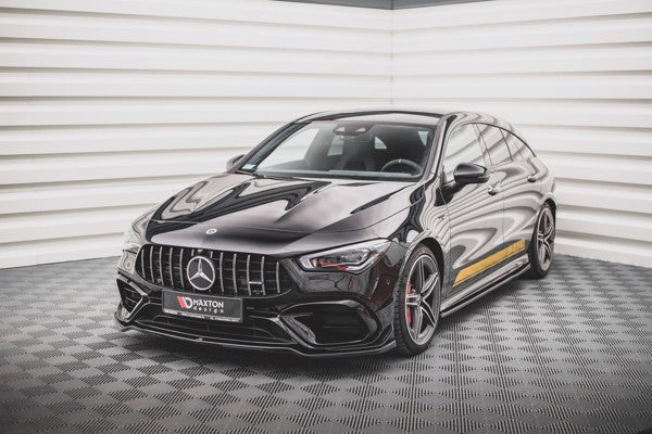 Maxton Front Splitter V.1 Mercedes-Amg Cla 45 Aero C118 - Gloss Black