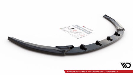 Maxton Front Splitter V.1 Kia Optima Mk4 - Gloss Black