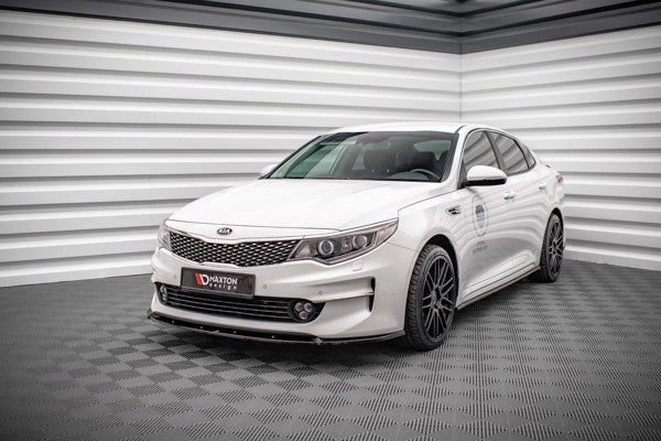 Maxton Front Splitter V.1 Kia Optima Mk4 - Gloss Black