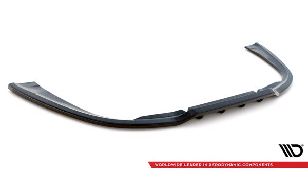 Maxton Central Rear Splitter (With Vertical Bars) Porsche 911 Carrera 4S 992 - Gloss Black