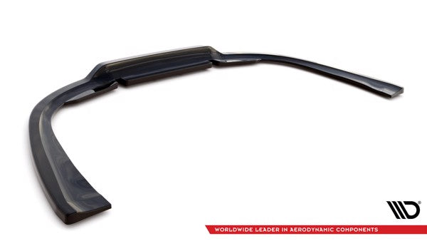 Maxton Central Rear Splitter (With Vertical Bars) Porsche 911 Carrera 4S 992 - Gloss Black