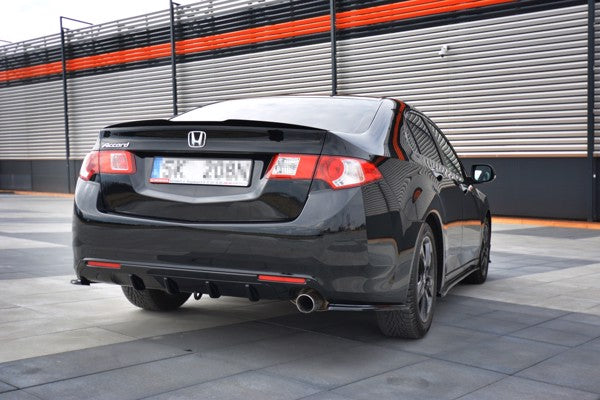 Maxton Rear Valance Honda Accord Mk8. (Cu-Series) Preface Sedan - Gloss Black