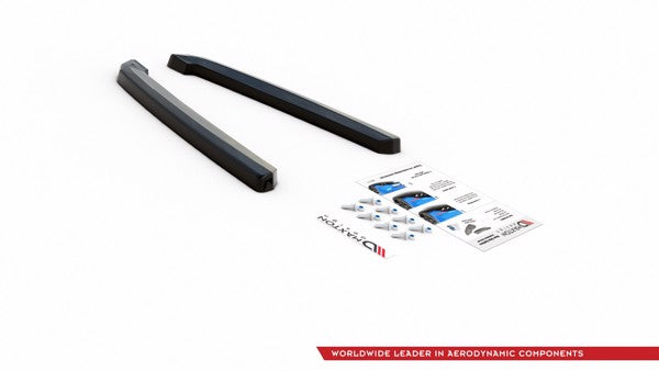 Maxton Rear Side Splitters Audi S7 C8 - Gloss Black