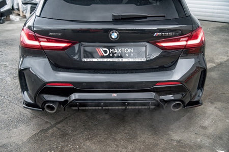 Maxton Rear Valance V.1 For BMW 1 F40 M-Pack/ M135I - Gloss Black
