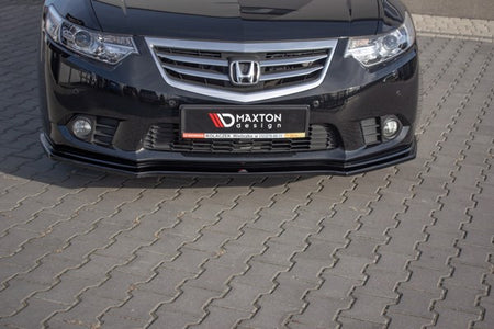 Maxton Front Splitter  Honda Accord VIii (Cu Series) Facelift - Gloss Black