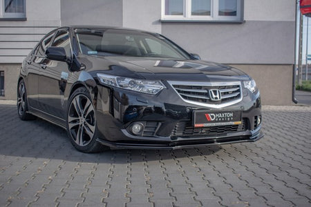Maxton Front Splitter  Honda Accord VIii (Cu Series) Facelift - Gloss Black