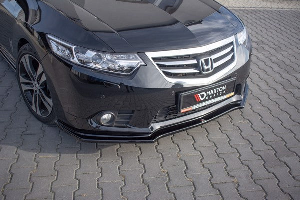 Maxton Front Splitter  Honda Accord VIii (Cu Series) Facelift - Gloss Black