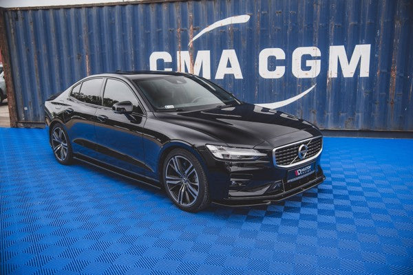 Maxton Front Splitter V.2 Volvo S60/V60 R-Design Mk3 - Gloss Black