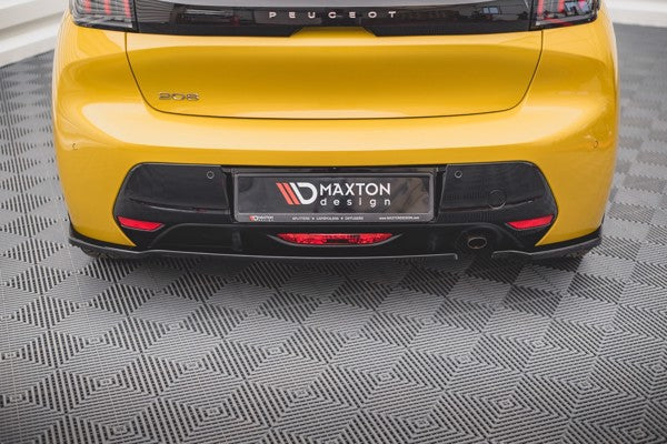 Maxton Rear Side Splitters Peugeot 208 Mk2 - Gloss Black