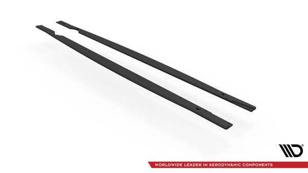 Maxton Street Pro Side Skirts Diffusers Volkswagen Golf R Mk8 - Black