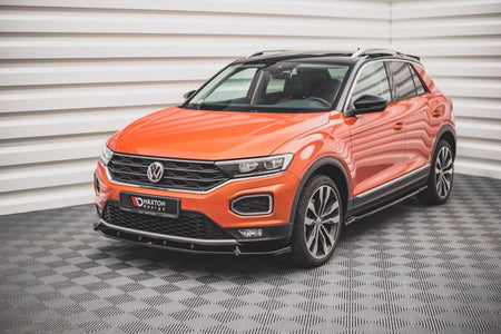 Maxton Front Splitter V.2 Volkswagen T-Roc Mk1 - Gloss Black