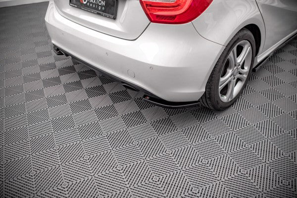 Maxton Rear Side Splitters V.2 Mercedes-Benz A W176 - Gloss Black