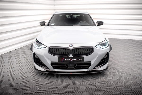 Maxton Street Pro Front Splitter BMW 2 Coupe M-Pack / M240I G42 - Black