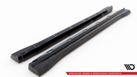 Maxton Side Skirts Diffusers Ford Edge Mk2 - Gloss Black
