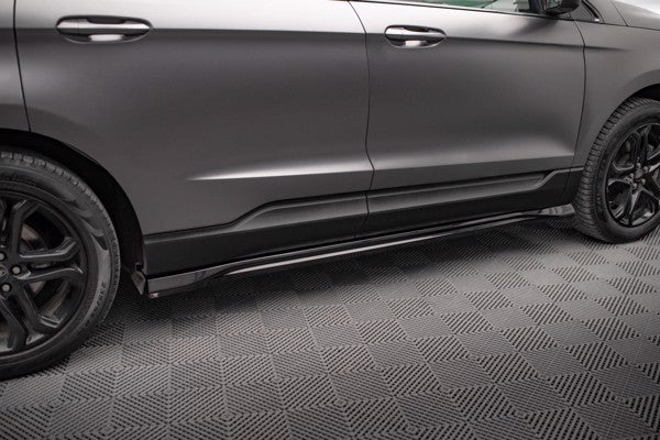 Maxton Side Skirts Diffusers Ford Edge Mk2 - Gloss Black
