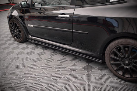 Maxton Side Skirts Diffusers Renault Clio Mk3 RS - Gloss Black